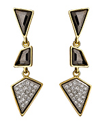 Kenneth Jay Lane Rocky Road Dangle Earrings