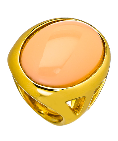 Kenneth Jay Lane Oval Angel Skin Cocktail Ring