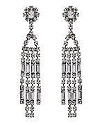 Kenneth Jay Lane Young Hollywood Floral Dangle Earrings