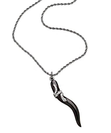 Kenneth Jay Lane Black Snake Charmer Necklace