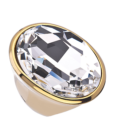 Kenneth Jay Lane Crystal Oval Statement Ring