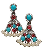 Kenneth Jay Lane Fan Earrings