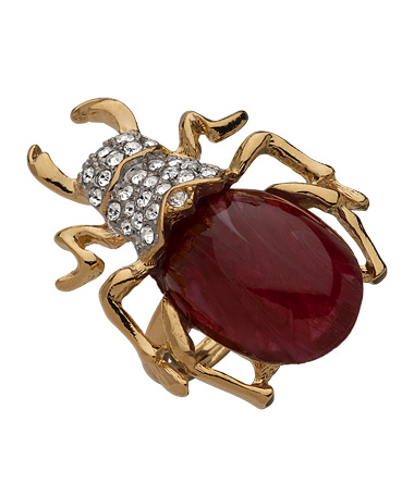 Kenneth Jay Lane Beetle Ring