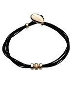 Kit Heath Gold Triple Pebble Thong Bracelet