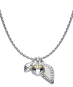 Kit Heath Silver Leaf Cluster Necklace