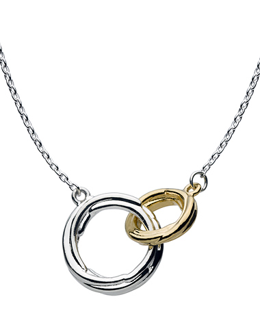 Kit Heath Double Coil Gold Detail Necklace
