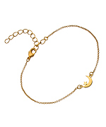 LYRALOVESTAR by Crystal Streets Tiny Moon & Star Bracelet