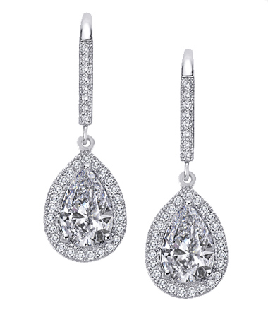 Lafonn Linear Teardrop Earrings