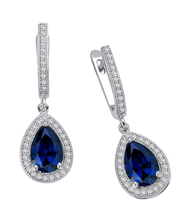 Lafonn English Lock Tear Drop Dangle Earrings