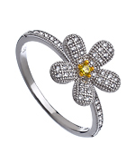 Lafonn Sunflower Sparkle Ring