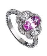Lafonn Regal Pink Stone Ring
