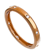 Lafonn Rose Gold Round Stone Band