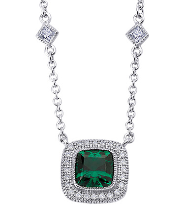 Lafonn Regal Cushion Pendant Necklace