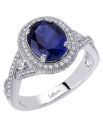 Lafonn Oval Cut Sapphire Color Ring