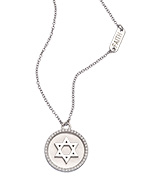 Lafonn Round Jewish Star Pendant Necklace