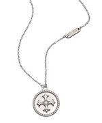 Lafonn Round Maltese Cross Pendant Necklace
