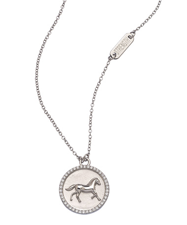 Lafonn Round Horse Pendant Necklace