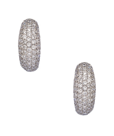 Lafonn Pave Small Hoop Earrings