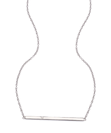 Lafonn Sabrina Straight Bar Necklace