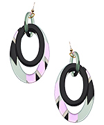 Lisa August Jade Oval Drop Earrings