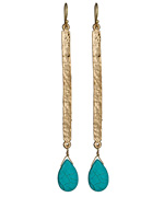 Lisa Stewart Turquoise-Drop Earrings