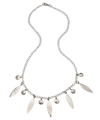 Lisa Stewart Eve Marquis Disk Necklace