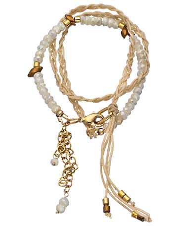 Liz Larios White Sapphire Wrap Bracelet