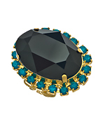 Liz Palacios Onyx Crystal Statement Ring