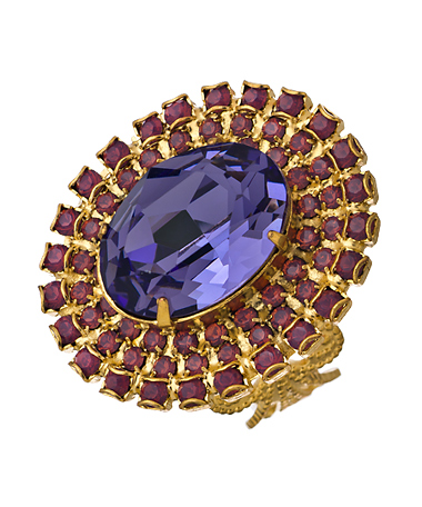 Liz Palacios Purple Crystal Fantasy Ring