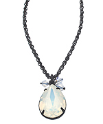 Liz Palacios White Opal Charm Necklace