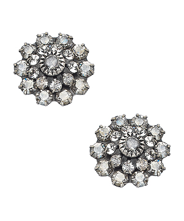 Liz Palacios Silver Florette Post Earrings