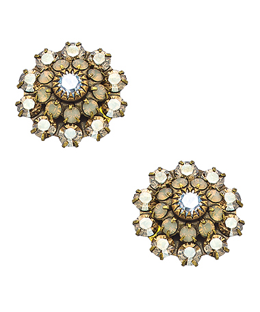 Liz Palacios Gold Florette Post Earrings