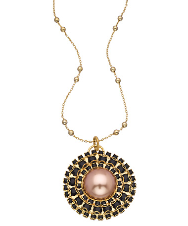 Liz Palacios Tesoro Jet Shimmer Necklace