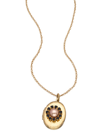 Liz Palacios Little Pearl Locket Necklace
