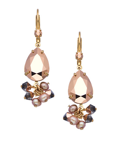Liz Palacios Teardop Cluster Earrings