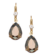 Liz Palacios Smoky Topaz Teardrop Earrings