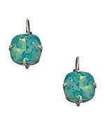 Liz Palacios Silver and Crystal Drop Earrings