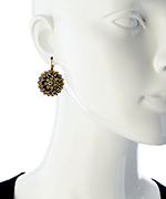 Liz Palacios Grande Florette Leverback Earrings