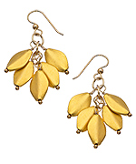 M. Flynn Gold Cleopatra Cluster Earrings
