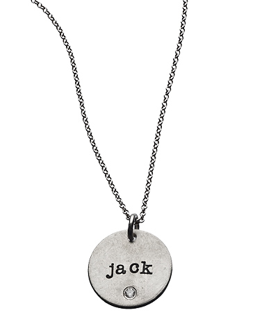 Urban Sweetpea Mod Mommy Birthstone Name Disc Necklace