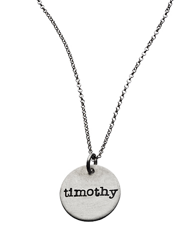 Urban Sweetpea Mod Mommy Name Disc Necklace