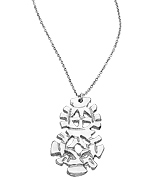 Mali Sabatasso Silver Ethiopian Coptic Symbol Pendant Necklace