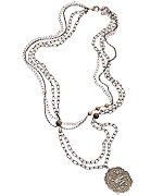 Marie Chavez Asymmetrical Multi-Chain Necklace