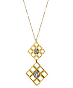 Marie Todd Hayden Gold and Crystal Drop Necklace