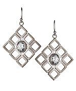 Marie Todd Hayden Crystal Diamond Cut Out Earrings