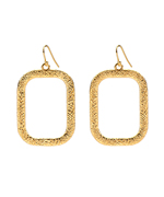 Marie Todd Alexa Gold Square Hoop Earrings