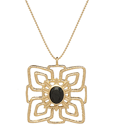 Marie Todd Ella Gold and Black Necklace