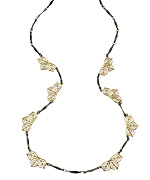Matterial Fix Gold and Hematite Long Station Necklace