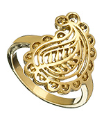 Matterial Fix Gold Paisley Ring