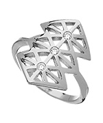 Matterial Fix Silver Lattice Ring